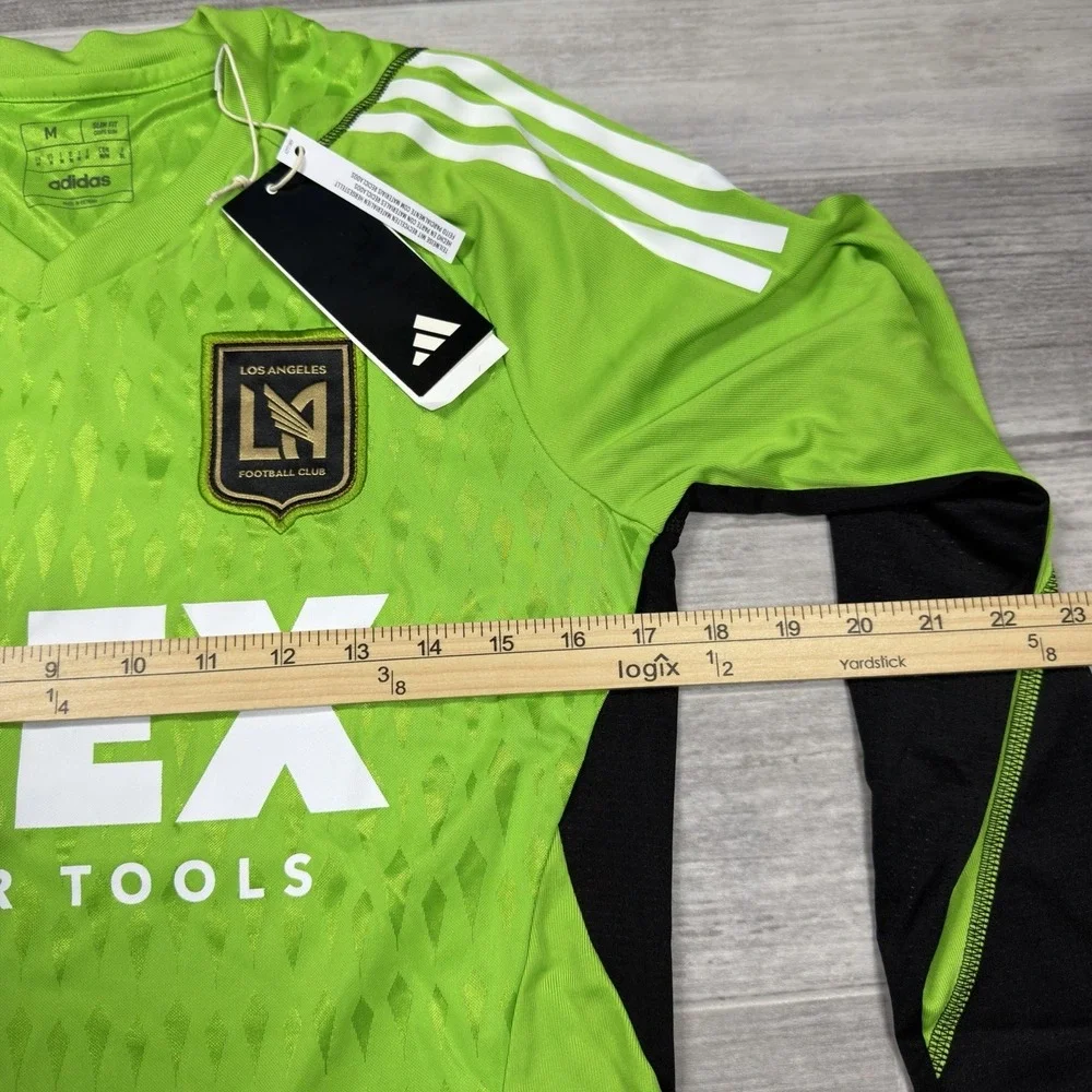 LAFC Adidas 2023 Goalkeeper Long Sleeve Jersey Men Medium Slim‎ Fit Green HY7649